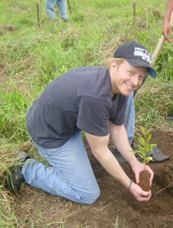 Man Planting a Tree